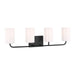 Generation Lighting - GLV1004EN3/MBK - Four Light Vanity - Rhett - Midnight Black