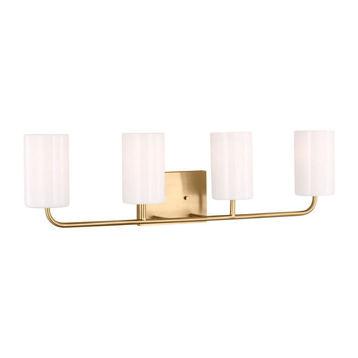 Generation Lighting - GLV1004EN3/SB - Four Light Vanity - Rhett - Satin Bronze
