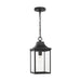 Generation Lighting - GLO1041EN3/TXB - One Light Pendant - Saybrook - Textured Black