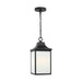 Generation Lighting - GLO1041EN3/TXB - One Light Pendant - Saybrook - Textured Black