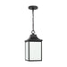 Generation Lighting - GLO1041EN3/TXB - One Light Pendant - Saybrook - Textured Black