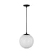 Visual Comfort Studio - 6020EN3-112 - One Light Pendant - Leo - Hanging Globe - Midnight Black