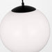 Visual Comfort Studio - 6024EN3-112 - One Light Pendant - Leo - Hanging Globe - Midnight Black