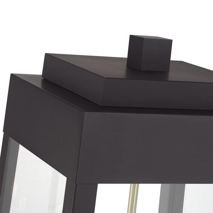 Livex Lighting - 20862-07 - Four Light Outdoor Post Top Lantern - Oslo - Bronze with Antique Brass