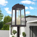 Livex Lighting - 20862-07 - Four Light Outdoor Post Top Lantern - Oslo - Bronze with Antique Brass