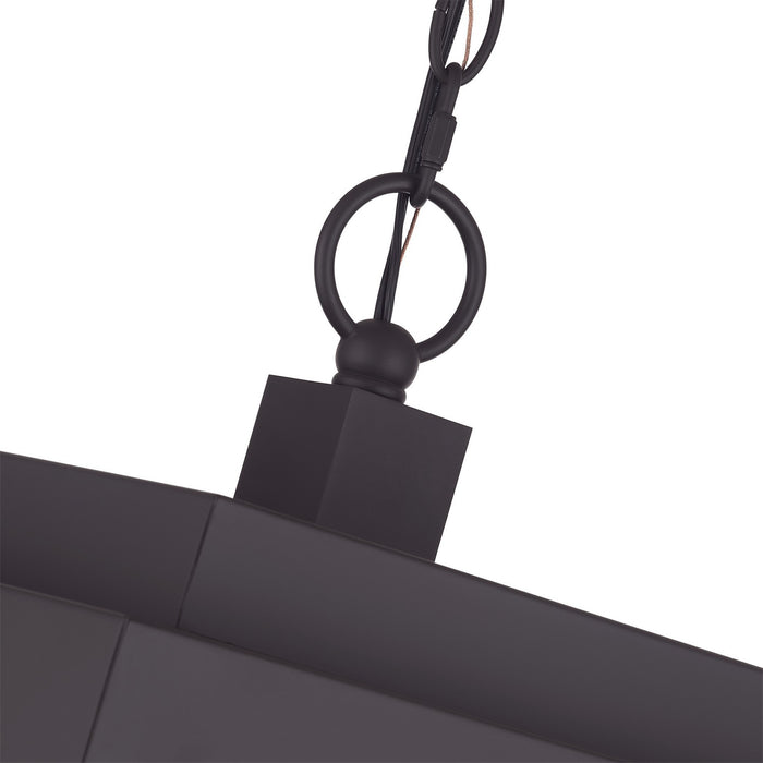 Livex Lighting - 20863-07 - Four Light Outdoor Pendant - Oslo - Bronze with Antique Brass