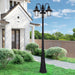 Livex Lighting - 21543-04 - Three Head Outdoor Post Light - Monterey - Black