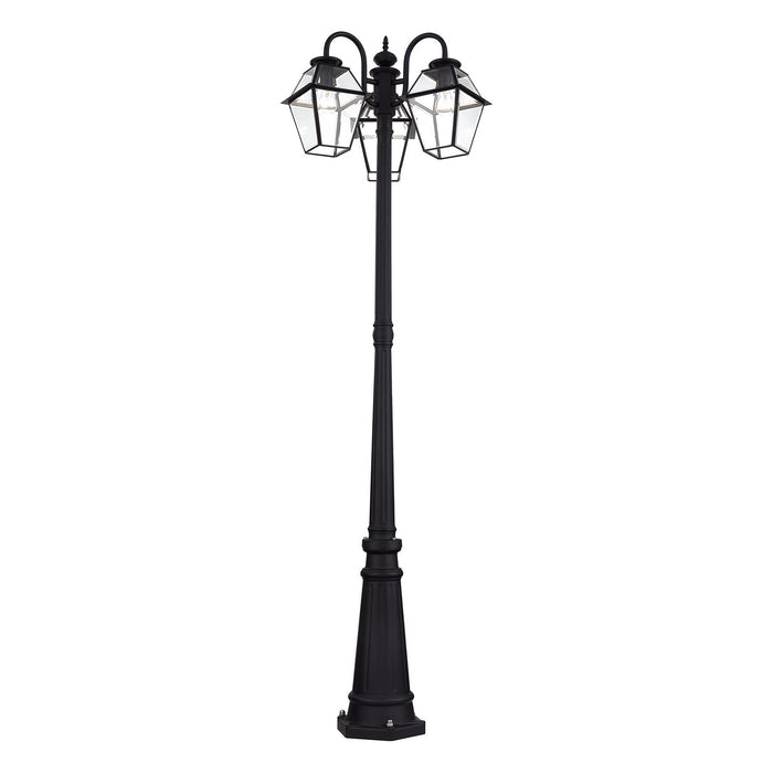 Livex Lighting - 21863-04 - Three Head Outdoor Post Light - Westover - Black