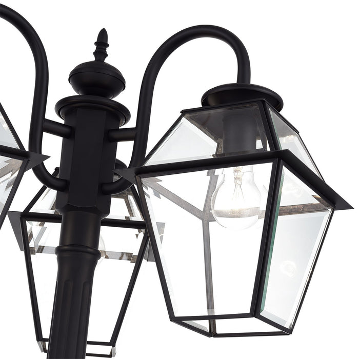 Livex Lighting - 21863-04 - Three Head Outdoor Post Light - Westover - Black