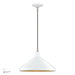 Livex Lighting - 41179-03 - One Light Pendant - Geneva - White with Brushed Nickel