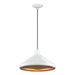 Livex Lighting - 41179-03 - One Light Pendant - Geneva - White with Brushed Nickel