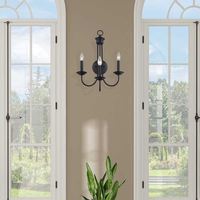 Livex Lighting - 42673-04 - Three Light Wall Sconce - Estate - Black