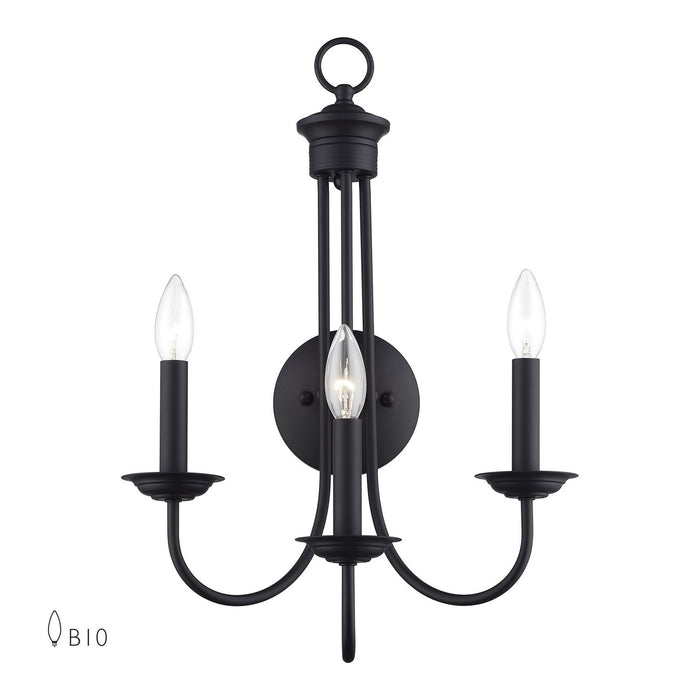 Livex Lighting - 42673-04 - Three Light Wall Sconce - Estate - Black