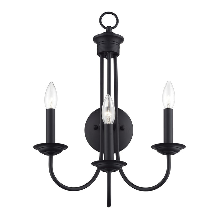 Livex Lighting - 42673-04 - Three Light Wall Sconce - Estate - Black