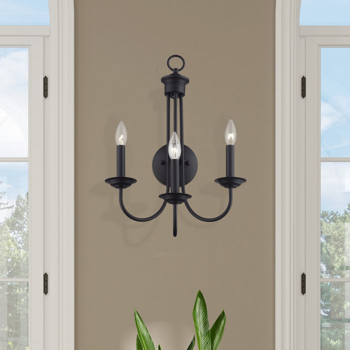 Livex Lighting - 42673-04 - Three Light Wall Sconce - Estate - Black