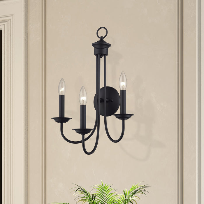Livex Lighting - 42673-04 - Three Light Wall Sconce - Estate - Black