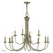 Livex Lighting - 42680-01 - 12 Light Chandelier - Estate - Antique Brass