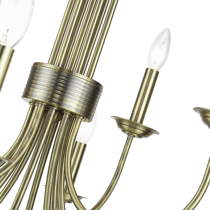 Livex Lighting - 42680-01 - 12 Light Chandelier - Estate - Antique Brass