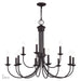 Livex Lighting - 42680-07 - 12 Light Chandelier - Estate - Bronze