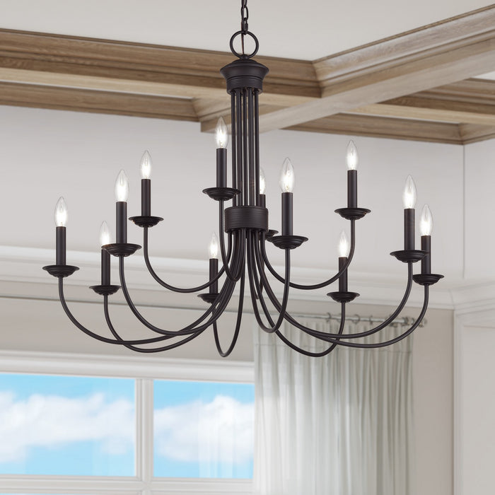 Livex Lighting - 42680-07 - 12 Light Chandelier - Estate - Bronze