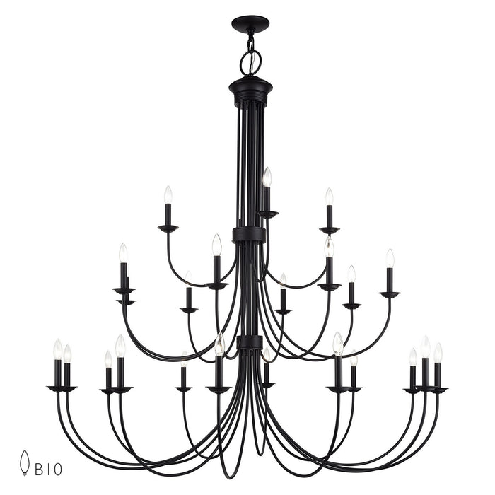 Livex Lighting - 42686-04 - 24 Light Foyer Chandelier - Estate - Black
