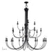 Livex Lighting - 42686-04 - 24 Light Foyer Chandelier - Estate - Black