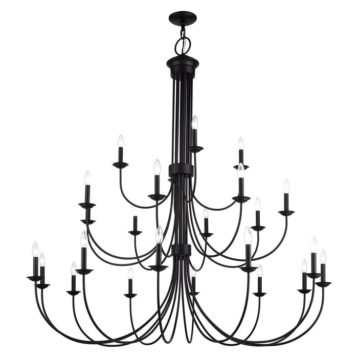 Livex Lighting - 42686-04 - 24 Light Foyer Chandelier - Estate - Black