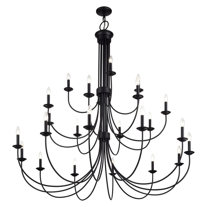 Livex Lighting - 42686-04 - 24 Light Foyer Chandelier - Estate - Black