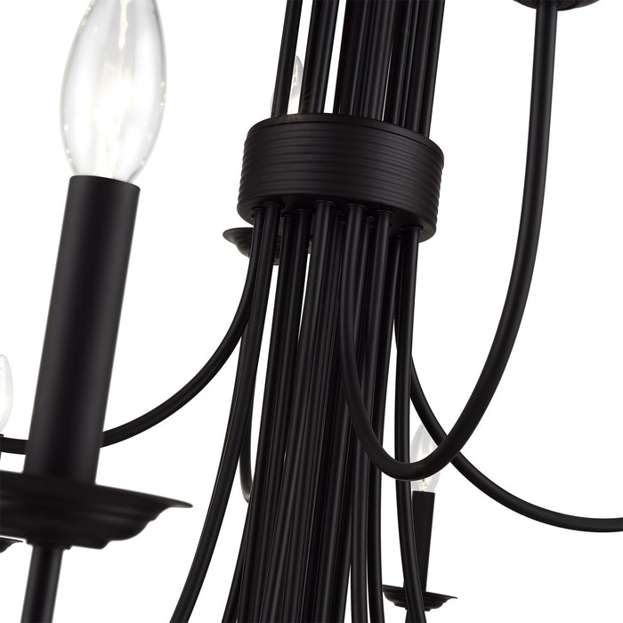 Livex Lighting - 42686-04 - 24 Light Foyer Chandelier - Estate - Black