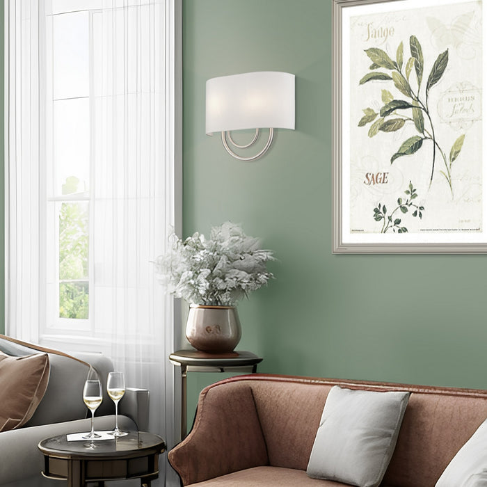 Livex Lighting - 42892-91 - Two Light Wall Sconce - Stratton - Brushed Nickel