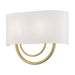 Livex Lighting - 42893-33 - Two Light Wall Sconce - Stratton - Soft Gold