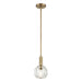 Livex Lighting - 46321-08 - One Light Pendant - Whitfield - Natural Brass