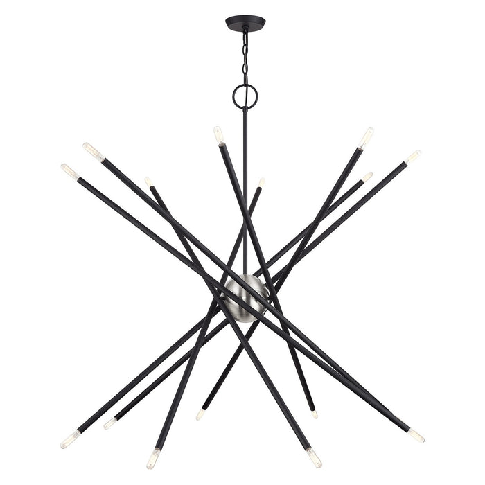 Livex Lighting - 46758-04 - 16 Light Foyer Chandelier - Soho - Black