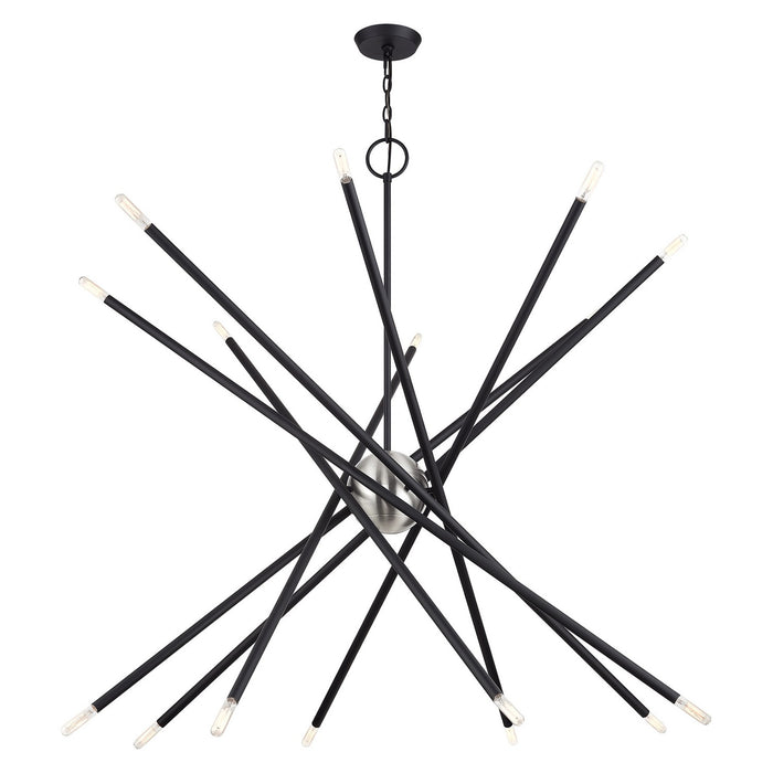 Livex Lighting - 46758-04 - 16 Light Foyer Chandelier - Soho - Black