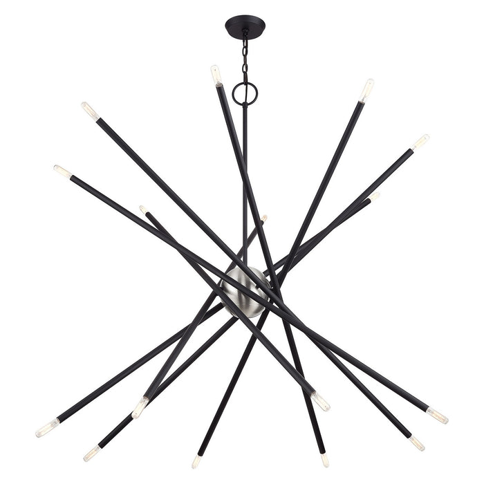 Livex Lighting - 46758-04 - 16 Light Foyer Chandelier - Soho - Black