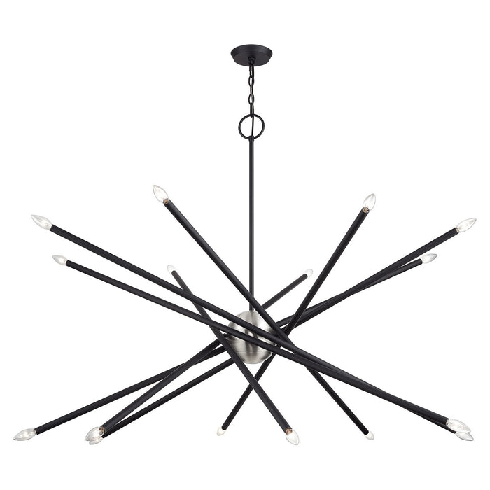 Livex Lighting - 46758-04 - 16 Light Foyer Chandelier - Soho - Black