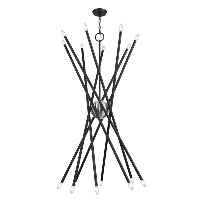 Livex Lighting - 46758-04 - 16 Light Foyer Chandelier - Soho - Black