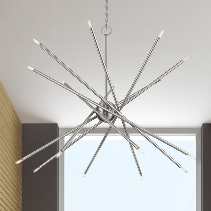 Livex Lighting - 46758-91 - 16 Light Foyer Chandelier - Soho - Brushed Nickel