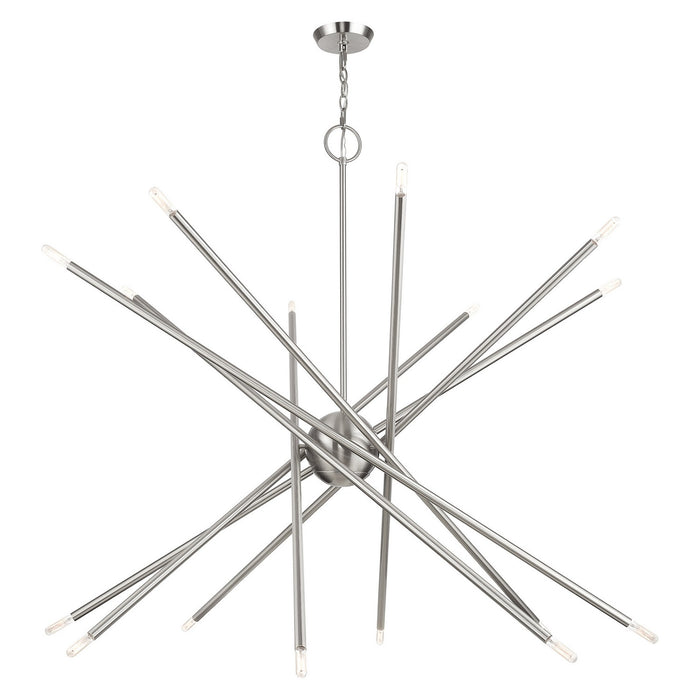 Livex Lighting - 46758-91 - 16 Light Foyer Chandelier - Soho - Brushed Nickel