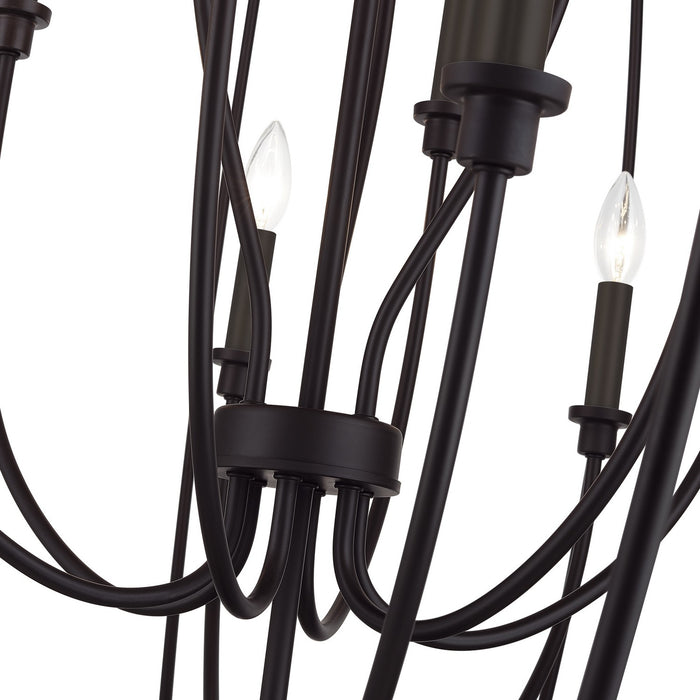 Livex Lighting - 46991-07 - 19 Light Foyer Chandelier - Milania - Bronze