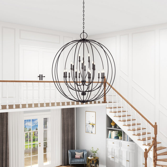 Livex Lighting - 46991-07 - 19 Light Foyer Chandelier - Milania - Bronze