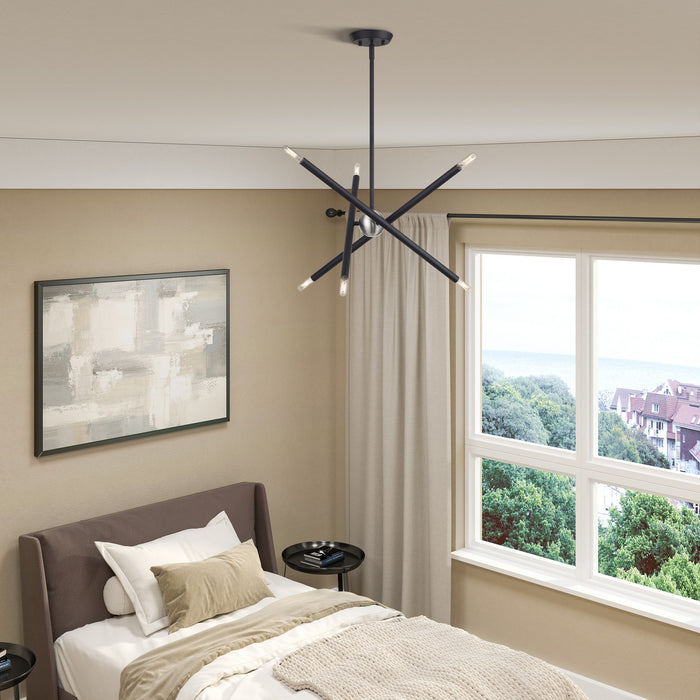 Livex Lighting - 47003-04 - Six Light Chandelier - Soho - Black