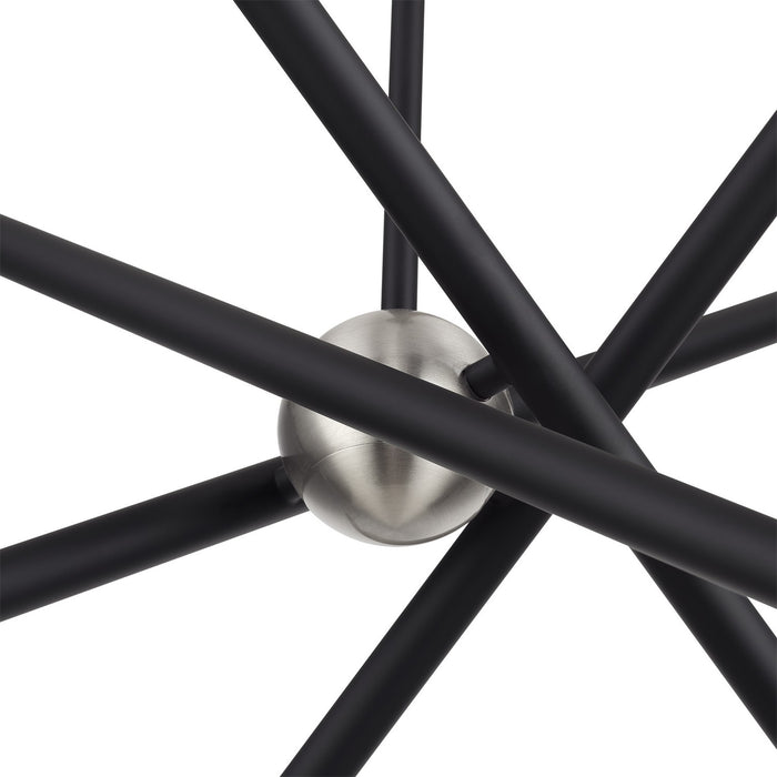 Livex Lighting - 47005-04 - Eight Light Chandelier - Soho - Black
