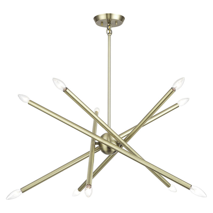 Livex Lighting - 47006-01 - Ten Light Chandelier - Soho - Antique Brass