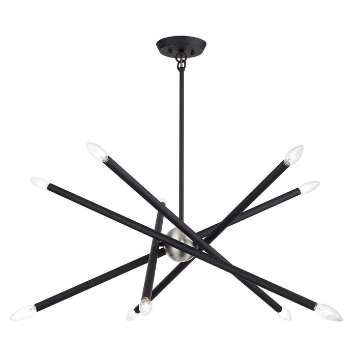 Livex Lighting - 47006-04 - Ten Light Chandelier - Soho - Black