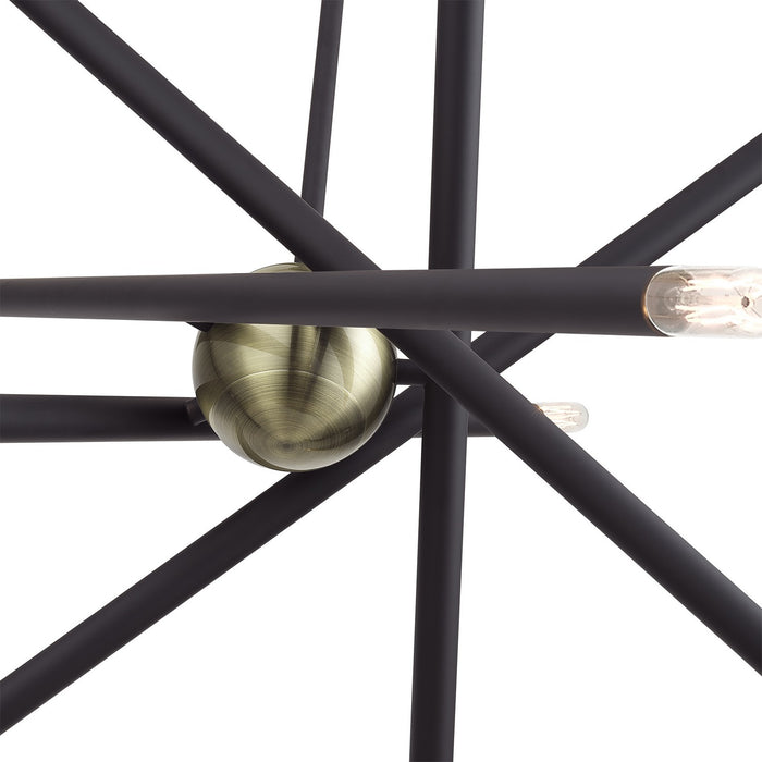 Livex Lighting - 47006-07 - Ten Light Chandelier - Soho - Bronze with Antique Brass