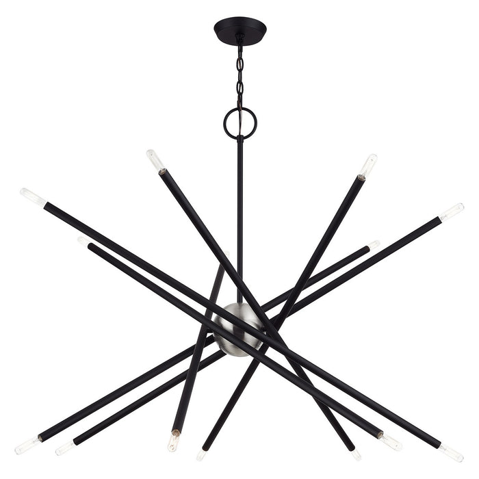 Livex Lighting - 47009-04 - 14 Light Foyer Chandelier - Soho - Black