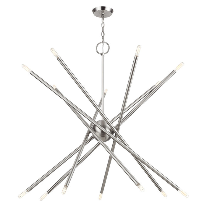 Livex Lighting - 47009-91 - 14 Light Foyer Chandelier - Soho - Brushed Nickel
