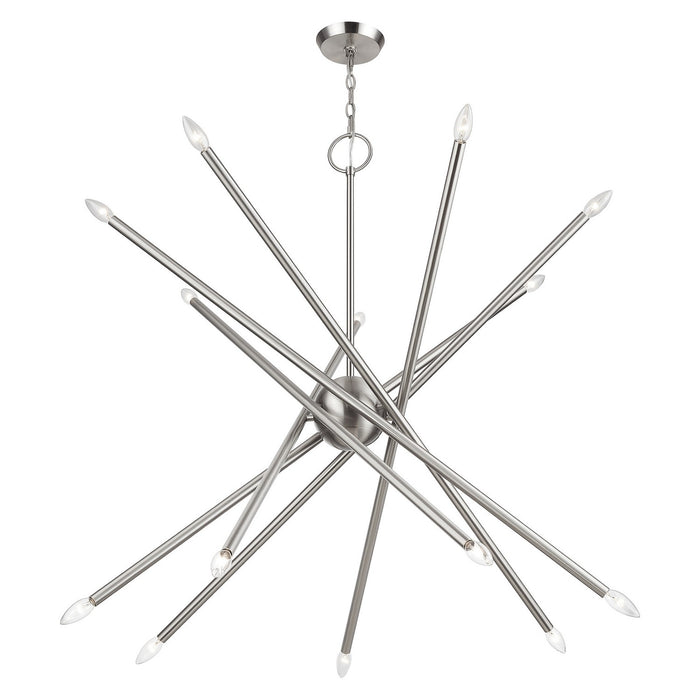 Livex Lighting - 47009-91 - 14 Light Foyer Chandelier - Soho - Brushed Nickel