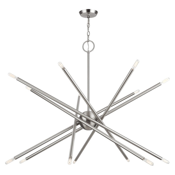 Livex Lighting - 47009-91 - 14 Light Foyer Chandelier - Soho - Brushed Nickel
